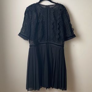 Reiss Women’s Black Lace Dress | Size 10